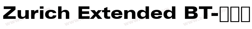 Zurich Extended BT字体转换